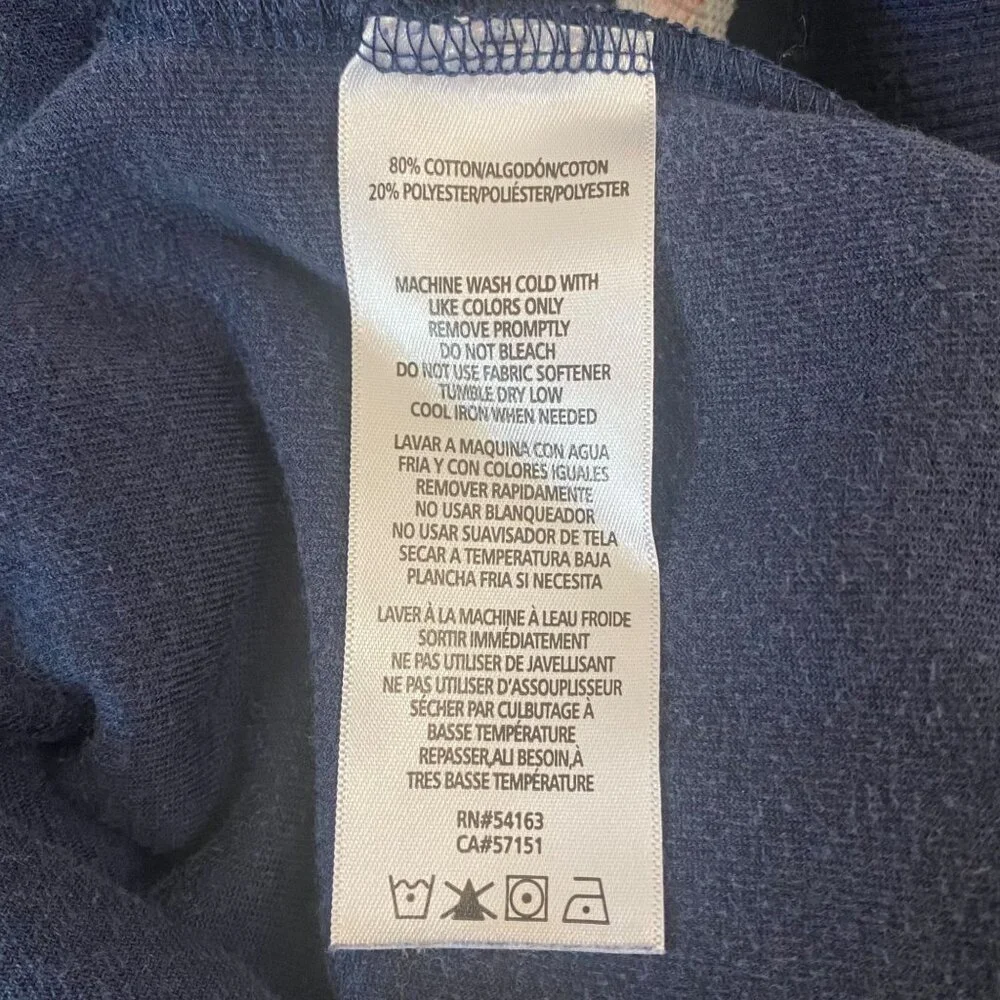 Y2K Tommy Hilfiger Sport Velour Chevron Hoodie Sweatshirt Blue Women's Medium - Picture 10 of 13